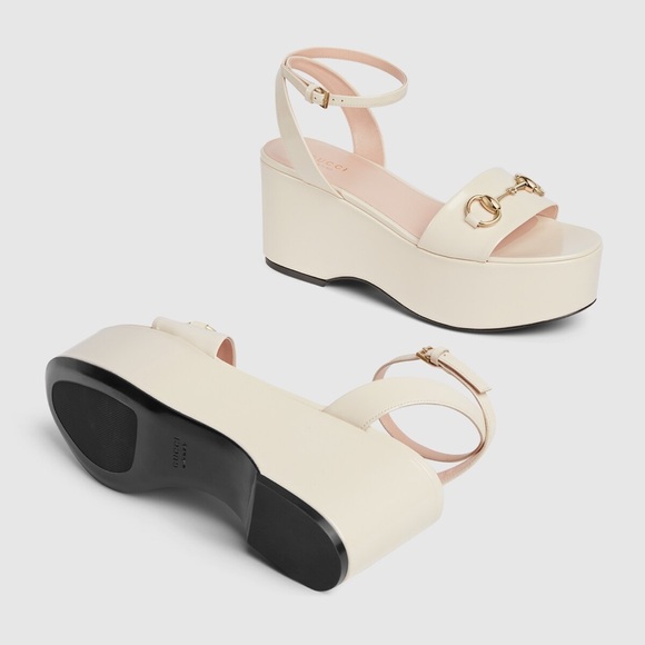 Gucci Shoes - Gucci Lady Horsebit Platform Sandal 39.5
